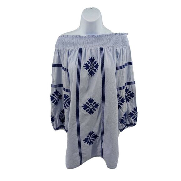 Anthropologie THML  Dress Off Shoulder Embroidered - Picture 12 of 12